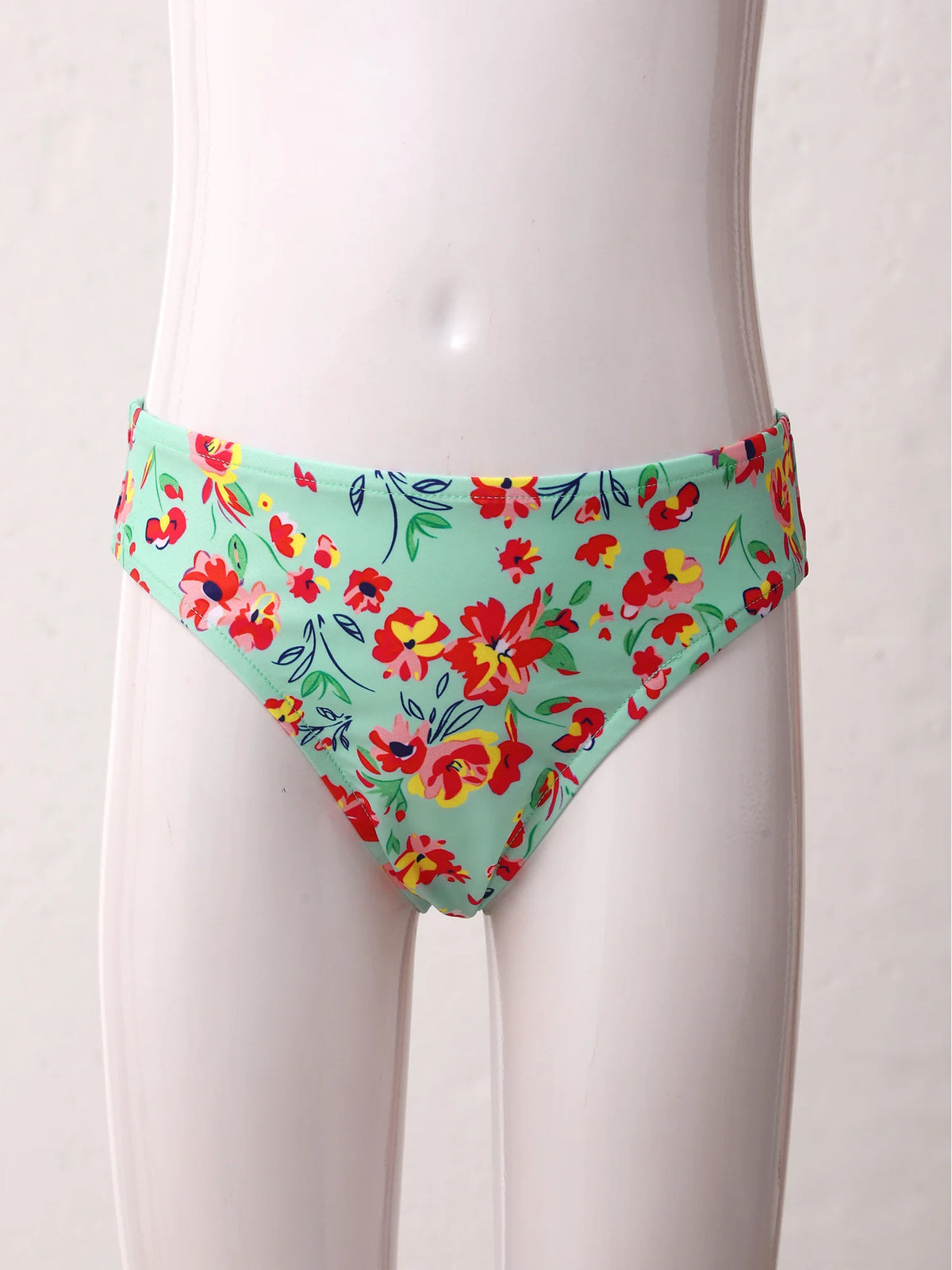 Kids Girls Swim Bikini Briefs Bottoms for Beach Pool Swimming Bathing Suit Stretch Panties Underwear Triangle Shorts Swimwear