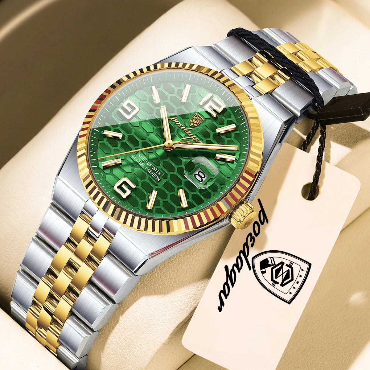 POEDAGAR Casual Women's Watches Luxury Stainless Steel Date Watch For Woman Luminous Waterproof Quartz Fashion Ladies Wristwatch