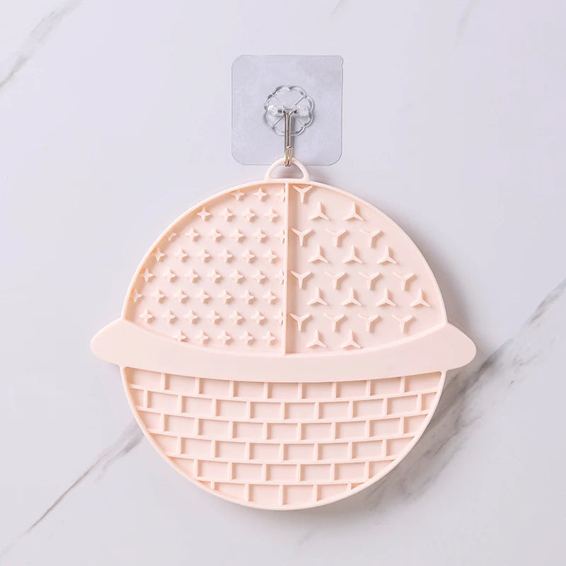 Pet silicone licking mat cat and dog food bowl licking slow feeder pet tableware silicone slow feeder dog bowl cat treat mat