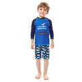 Long Tops+Shorts 2pcs/Set Kids Swimsuit Boys Swim Suit Kids Bathing Suit Children's Swimwear Kids Surfing Spa Pool Swimsuits