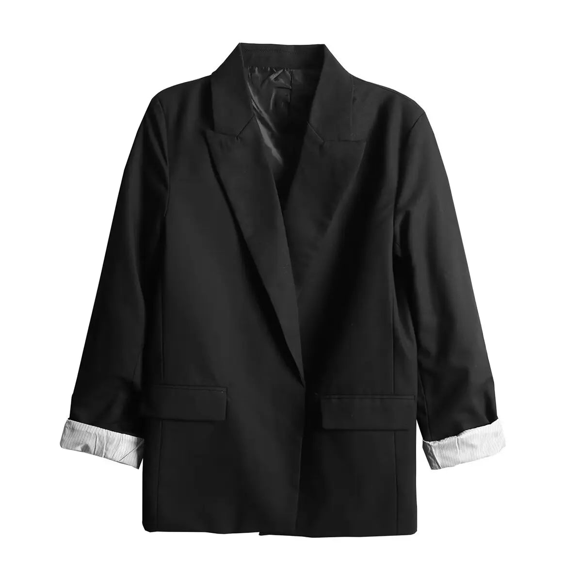 Charmchant Women's  Minimalist Oversized Linen Blazer High Quality Long Sleeve Outerwear Jackets Casual Office Wear Spring 2026