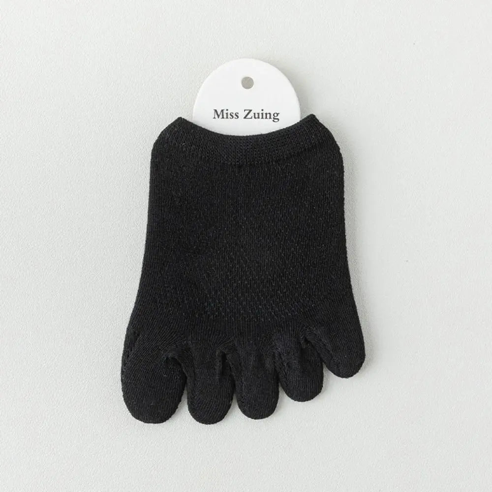 Anti-slip Five Finger Socks Kids Cotton Mesh Breathable Children Accessories Sport Split Toe Hosiery