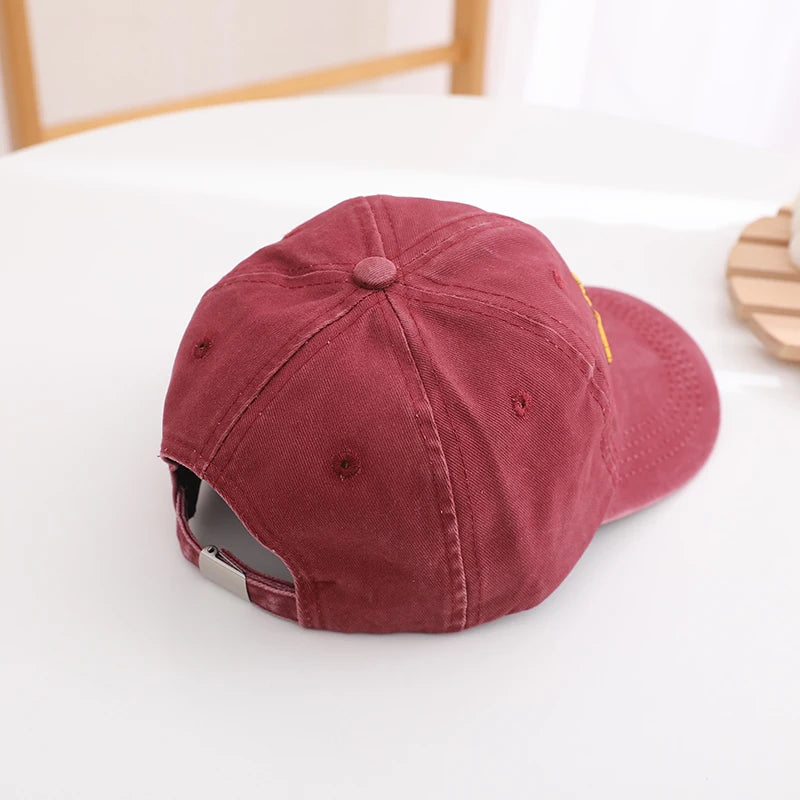 School Kids Baseball Hats Bulldozer Excavator Embroidered Boys Outdoor Summer Children Caps for 2-8Years Baby Sports Hats
