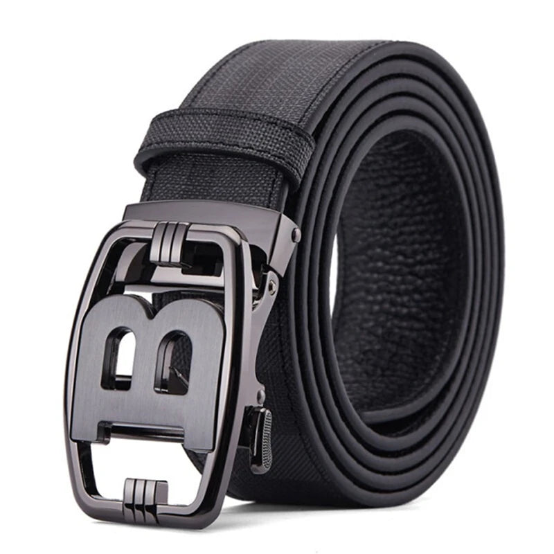Men's Belt Designer High Quality Genuine Leather Belts Male Metal Automatic Buckle Casual Fashionable Belt For Men Jeans