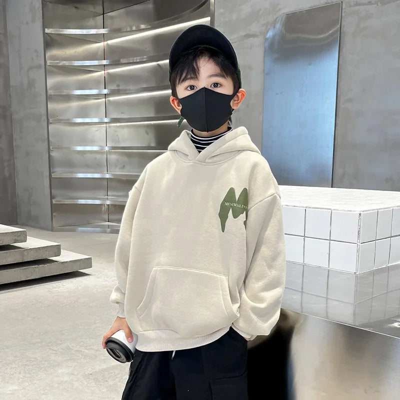High Quality New Style Children Fashion Hoodies for Boys Casual Sweatshirt School Kids Spring Clothing Outfit Tops Age 5-14 Y