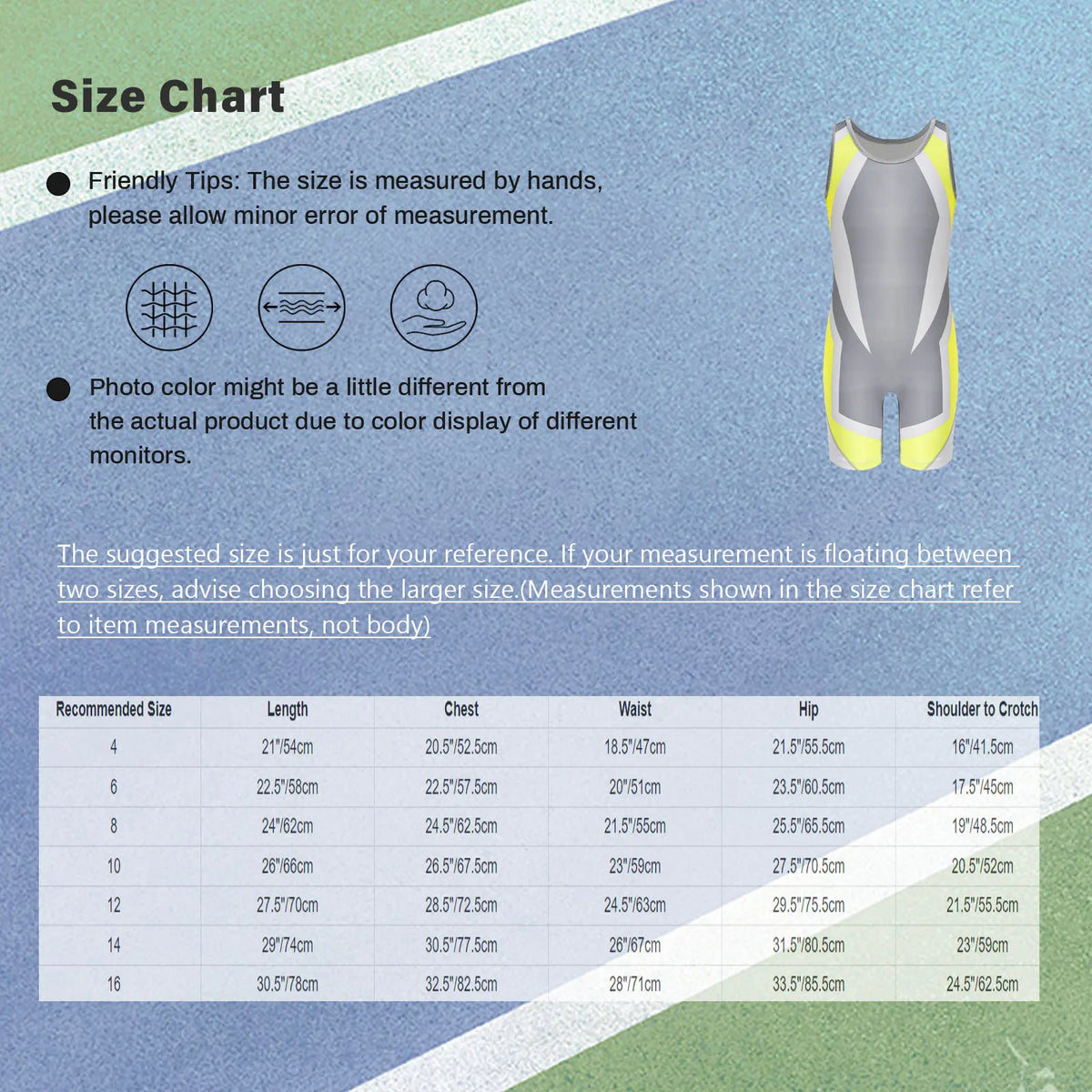 Kids Boys Exercise Wrestling Singlet Color Block Jumpsuit Sleeveless Quick-dry Thigh Length Bodysuit Sports Workout Cycling Set
