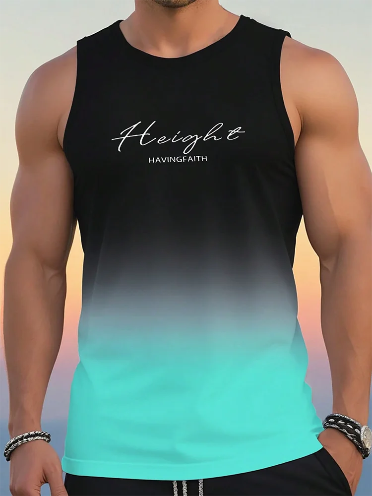 Summer Daily Casual Men's Tank Top Urban Street Fashion Men's Tank Top Outdoor Sport Men's Sleeveless T-shirt 3D Printing