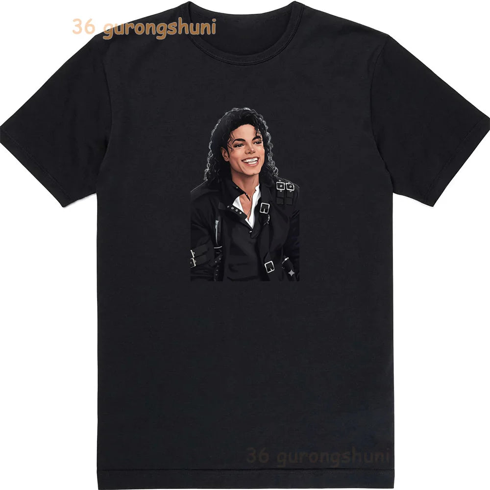 Kids Clothes michael jackson t-shirts black T Shirt For Girls summer Tops Tee Children Short Sleeve Girl BAD Shirts baby tshirt
