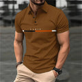 Letter Men's Summer Polo Shirt Breathable Golf Polo T-Shirt Sport Hiking Shirts Casual Work Short Sleeved Male Business Clothes