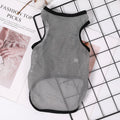Pet Clothing with Large Mesh Breathable Spring/summer Vest Solid Color Cat and Dog Clothing Suitable for Indoor and Outdoor Use