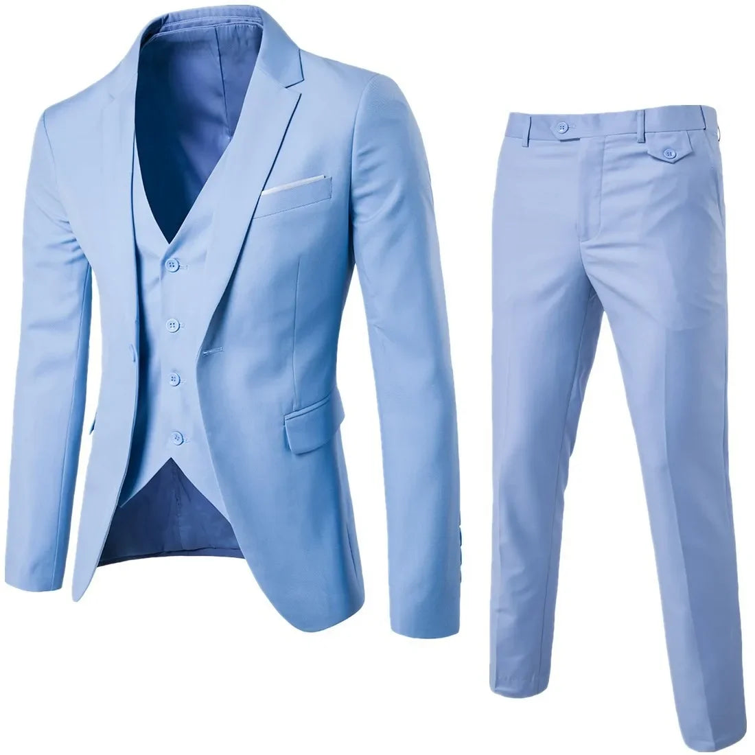 Men Slit Fit Two Three Piece Business Dress Man Suit Groomsmen Clothing Suits for Men 2022 Trajes De Hombre Prom Suit Costuum