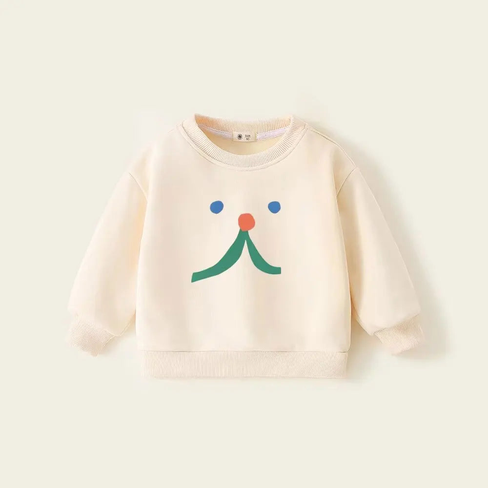 Winter Fleece Sweatshirts for Kids Sweaters Pullover Thicken Warm Girls Hoodies Cartoon Boys Tops Toddler Baby Clothing