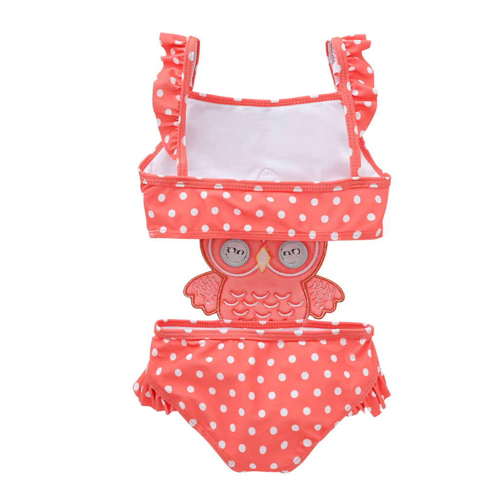 Honeyzone Children's Swimwear Little Girl Bikini Owl Print Swimsuit Stitch Kids' Clothing Girls' Summer Fashionable Suit 1-8Year
