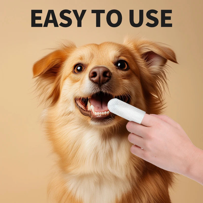Pet Cleaning Products Disposable Finger Pet Cleaning Gloves Toothbrush Cats Dogs Teeth Gentle Cleaning Oral Daily Use