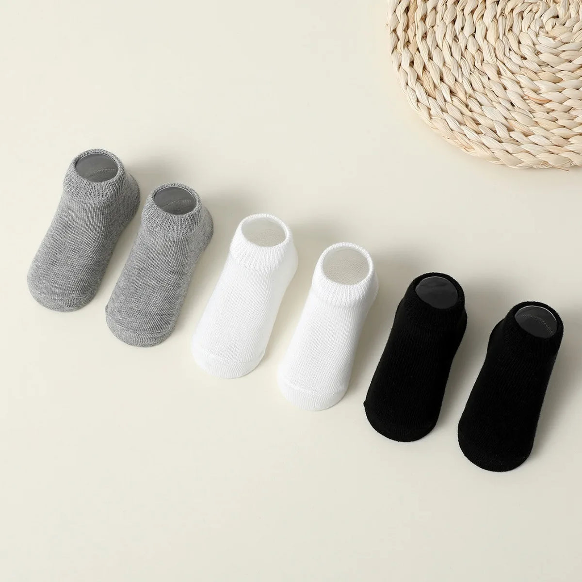 20 Pairs/Lot Baby Short Socks Kids Girls Boys Soft Cotton Basic Sock Solid Children Socken For 0-3Years