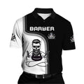 Profession Barber 3D Printed Short Sleeve Polo Shirts For Men Clothes Hairdresser Cosplay POLO Shirt Uniform Jersey Male Y2k Top