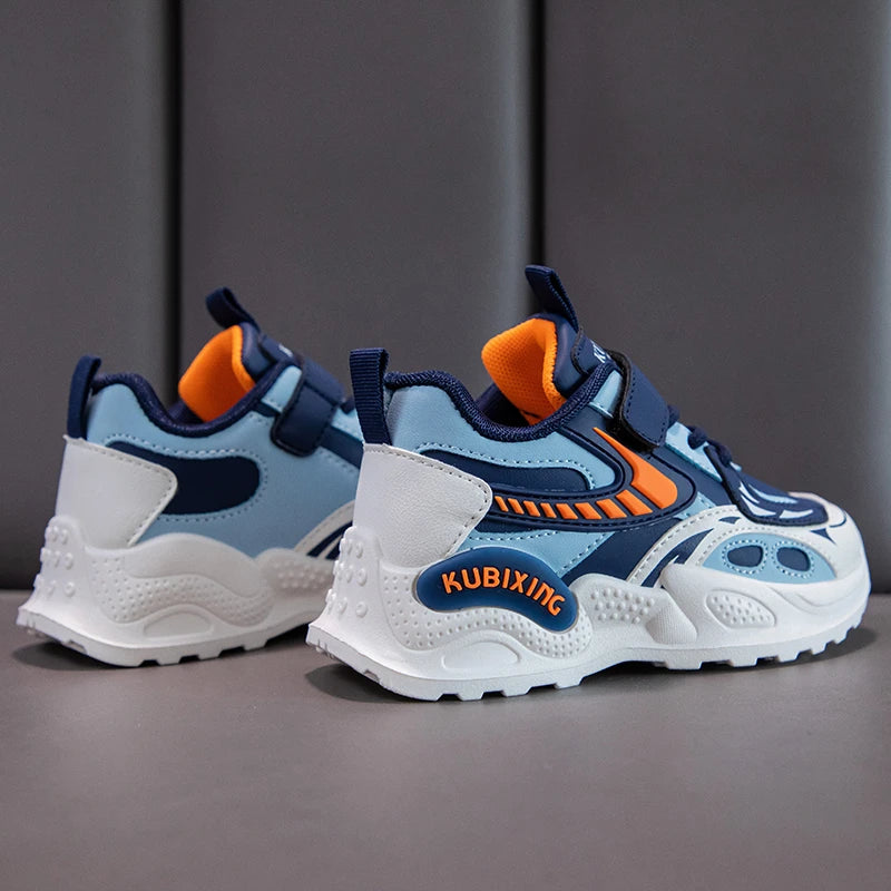 Kids Sneakers Children Casual Shoes 2026 New Trendy PU Leather Sports Shoes for Boy Girls Comfortable Running Shoes Gym Trainers
