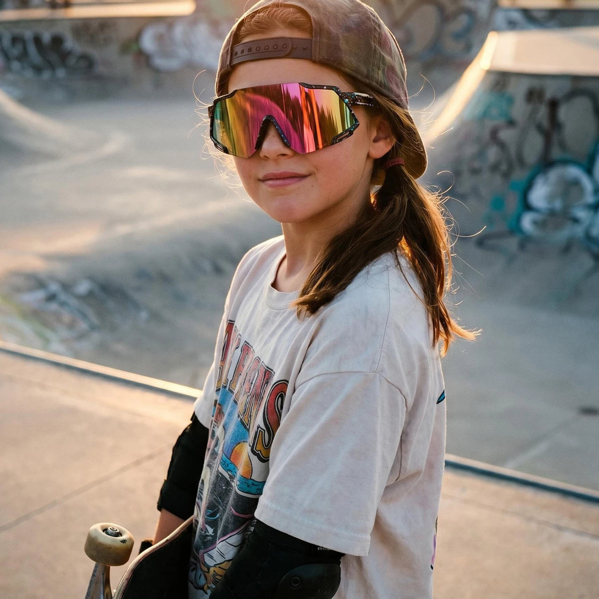 KIDS Sunglasses 3-8 Years Old Youth Goggles for Boys And Girls Outdoor Eyewear for Bicycle Road Camping Baseball Football