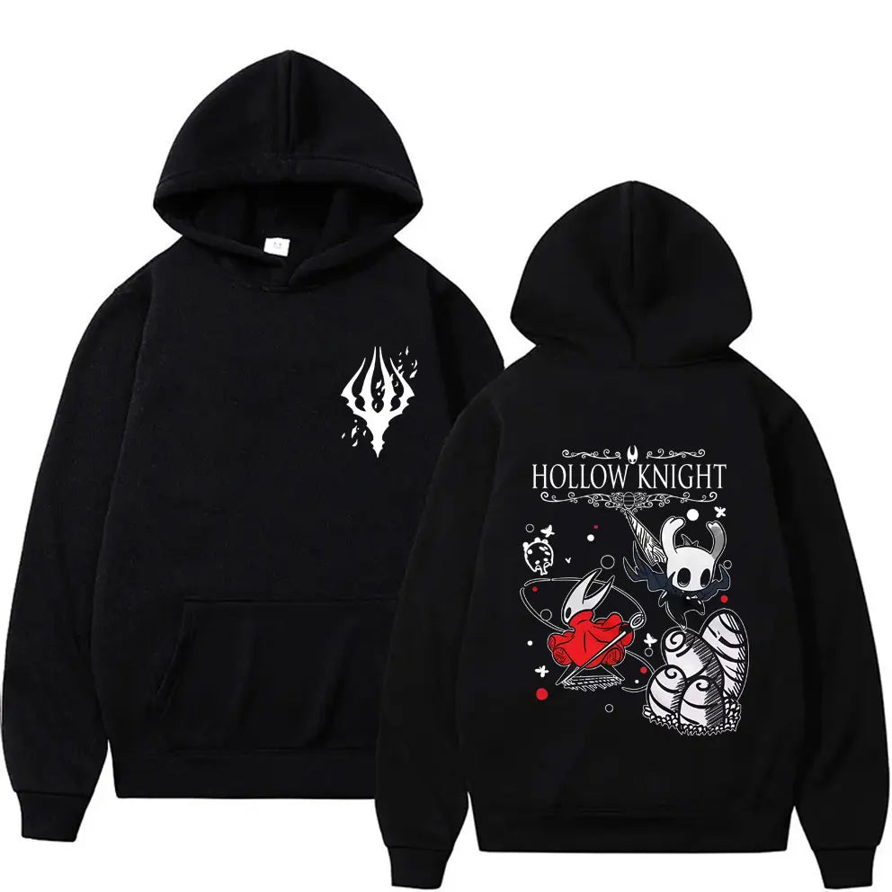 Hollow Knight Double Sided Graphic Hoodie Men Women Game Lover Pullover Hoodies Men's Fashion Cartoon Oversized Hooded Tracksuit
