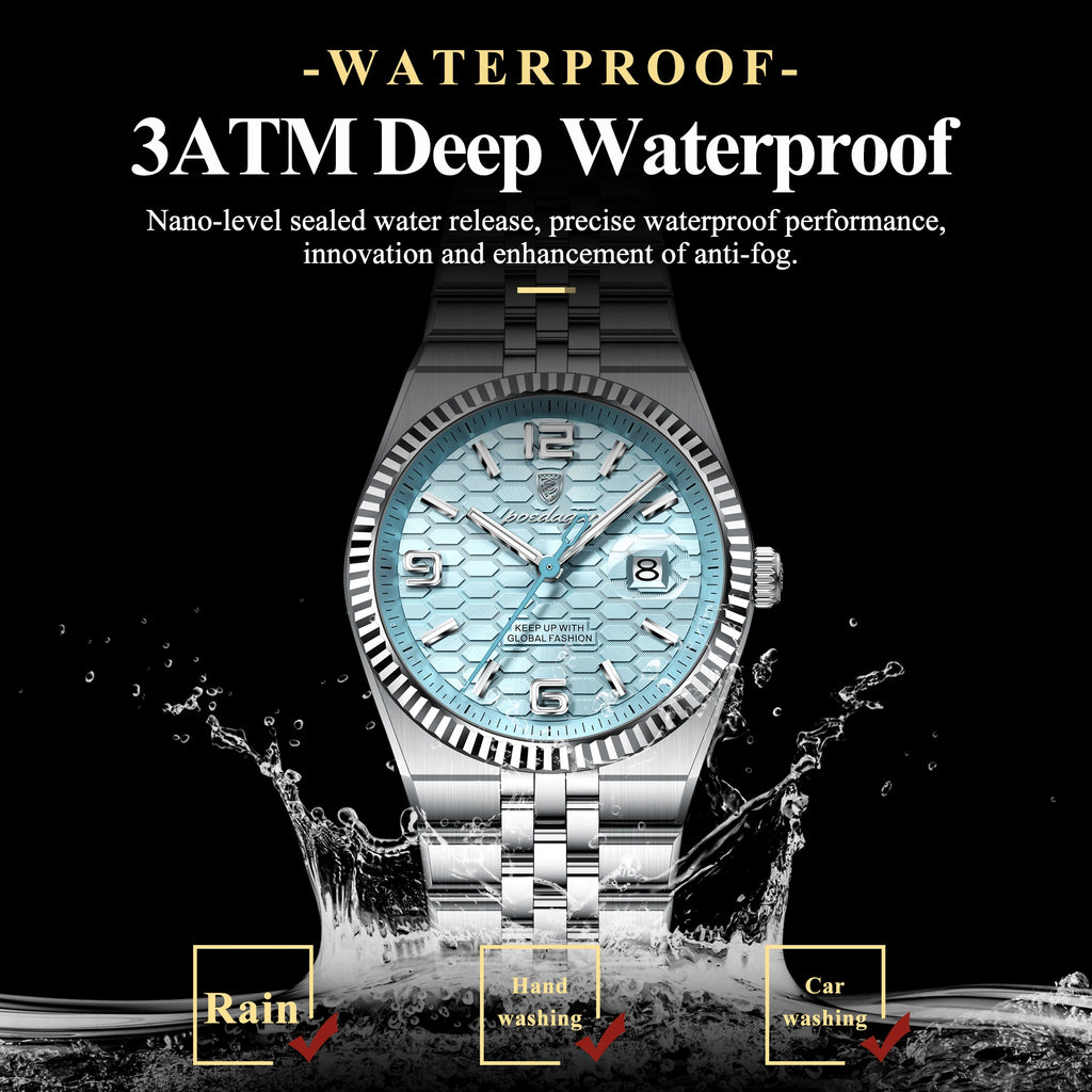 POEDAGAR Casual Women's Watches Luxury Stainless Steel Date Watch For Woman Luminous Waterproof Quartz Fashion Ladies Wristwatch