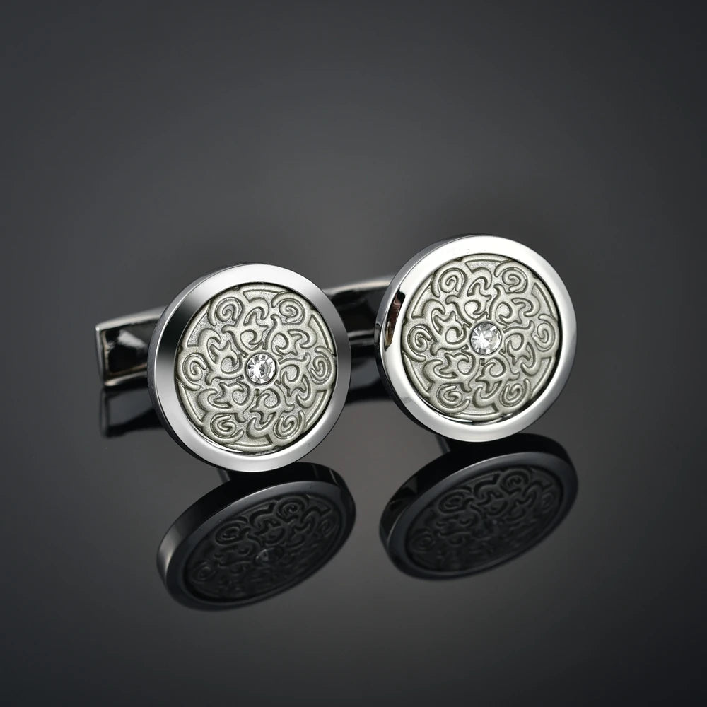 High Qualit Men's Jewelry Cufflinks Luxury Design Leather/Deer/Gold Bar/Fish/Bike Cufflinks French Shirt Gemelos