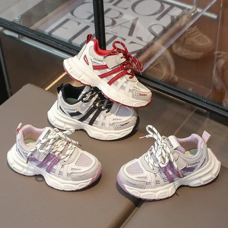 Children's Sneakers Boy 2025 Spring New Platform Running Shoes for Girls Lightweight Versatile Kids Causal School Sports Shoes