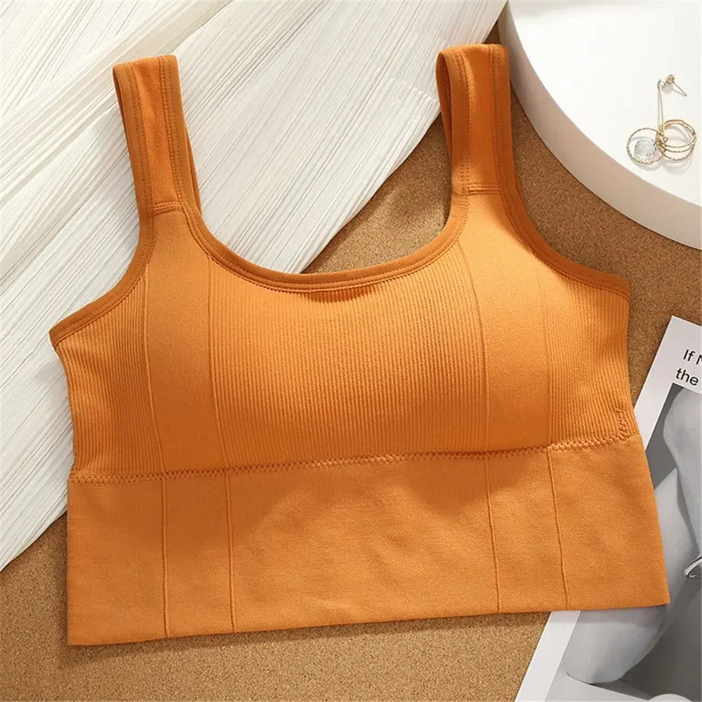 Sport Bra Sportswear Woman Gym Summer New Breathable Inner and Outer Wear Vest Women's No Steel Ring Gathered Sports Underwear