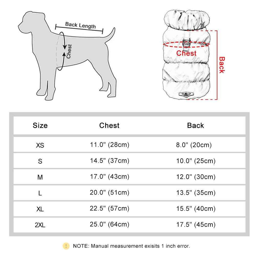 Soft and warm winter pet clothing, suitable for small to medium-sized dogs such as Chihuahuas, French Bulldogs and Poodles.