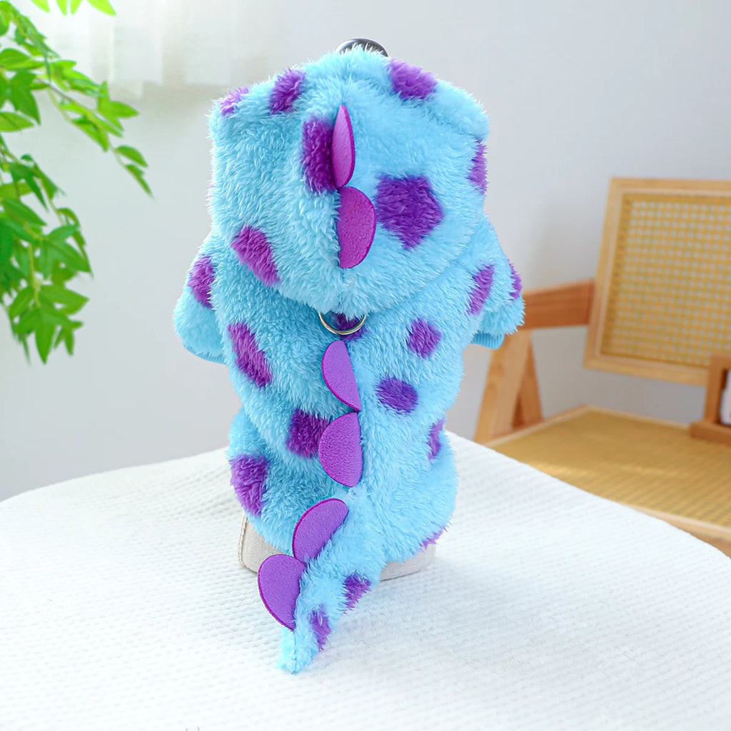 Pet Dog Clothes Cat Autumn and Winter Four-legged Cotton Coat Cartoon Transformation Outfit Cat Clothing Dog Clothing Supplies