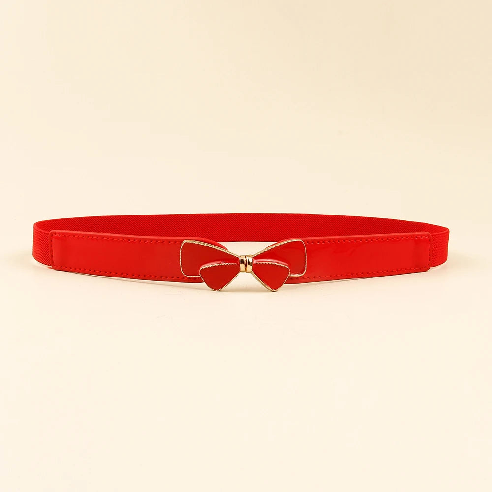 Women Skinny Belt for Dresses Ladies Fashion Elastic Belts Waist Band Cinch Waistband