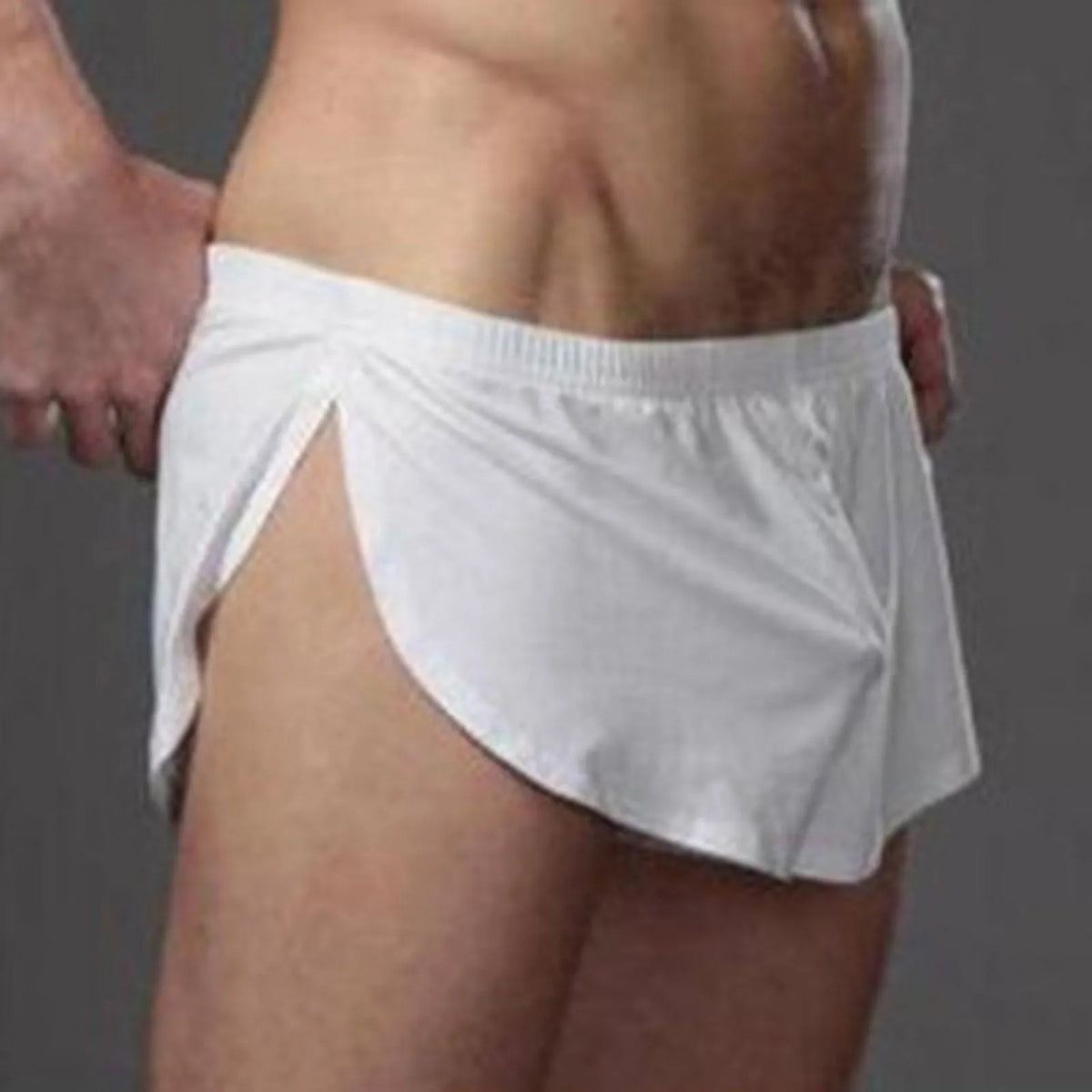 Sexy Men Running Shorts Low Waist Sportswear Men's Fitness Sexy Gym Underwear Short Pants Sweatpants Breathable Jogging Bottoms