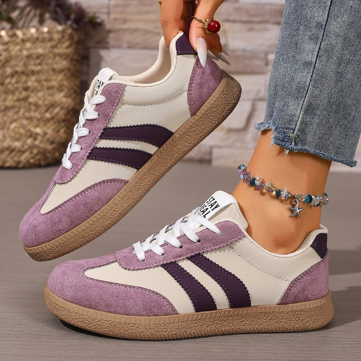 2025 New Women Sneakers Spring Luxury Flat Loafers Comfortable Slip on Soft Female Sneakers Lightweight Outdoor Shoes for Women