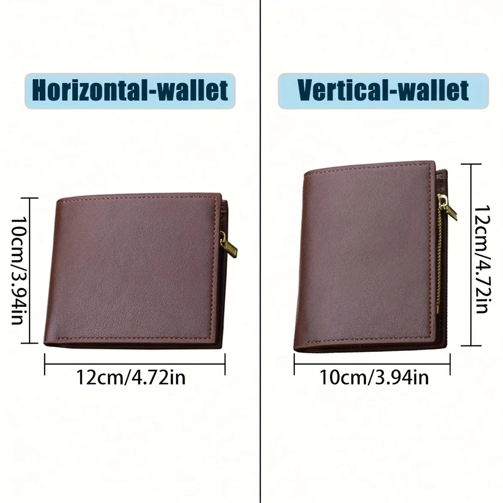 Customized Name Wallets for Men Fashion Leather Card Holder Personalized Name Purse Father's Day Gifts From Wife Daughter Son