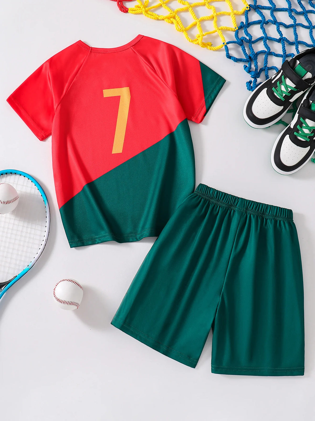 Kids' new fall boys' fashion quick-drying T-shirt and shorts