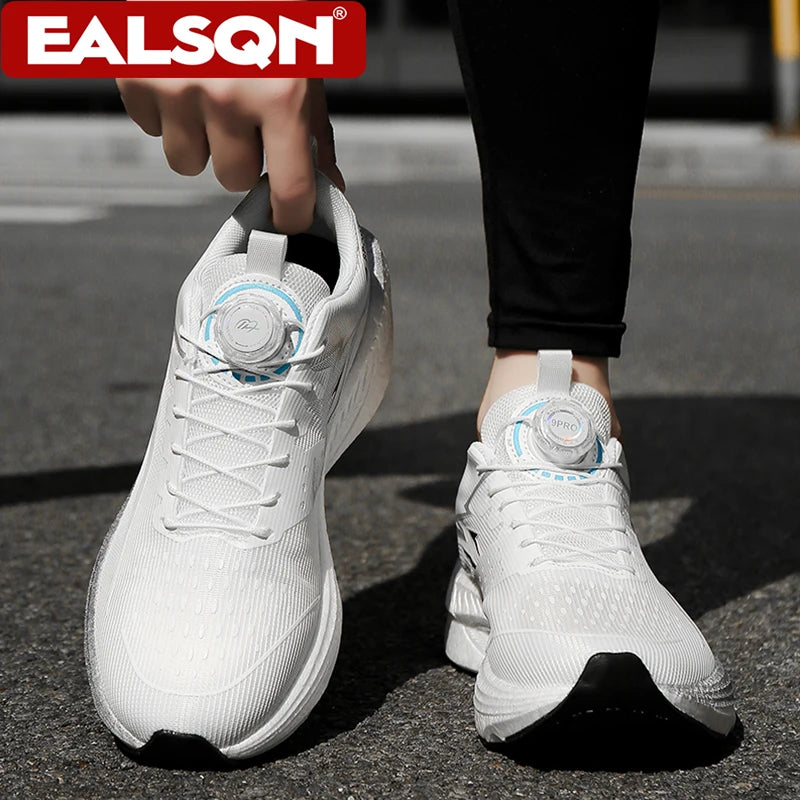 Men Sports Running Shoes Casual Marathon Breathable Lightweight Women's Comfortable Athletic Nonskid Walking Sneakers Outdoors