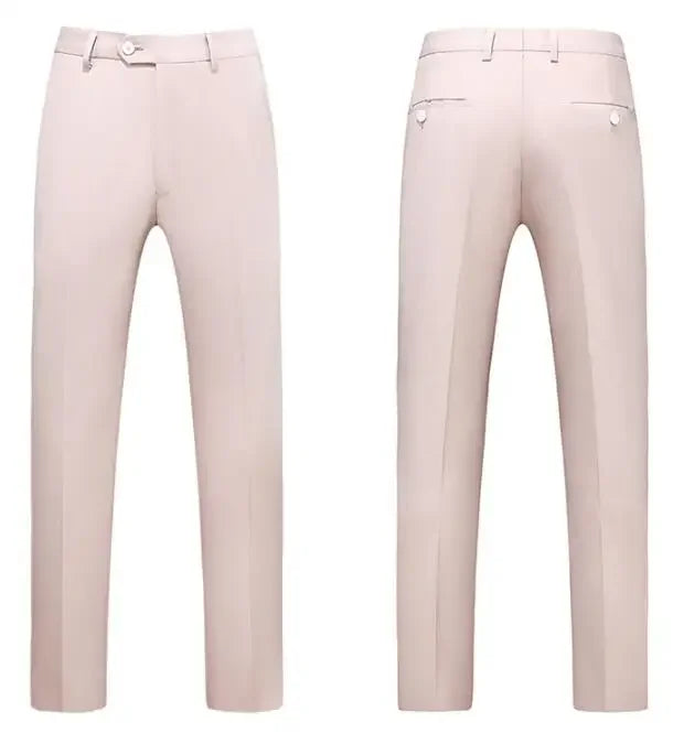 Royal Blue Men Suit Pants, Business Office Trousers, White Black Red Pantalones Hombre Wedding Party Dress Pant, Asian Size