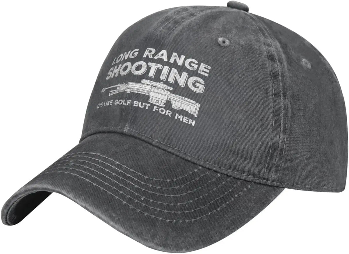 Funny Hat Long Ranges Shooting It's Like Golf But for Men Hat Men Dad Hats Cool Caps