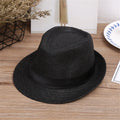 Children Kids Summer Beach Straw Hat Jazz Panama Breathable Hat Large Brim Outdoor Breathable Hats Girls Boy Sunhat