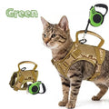 Pet Harness Set for Cat Puppy 3m Retractable Leash Tactical Vest No Pull Breathable Summer for Small Medium Dogs Cats Outdoor