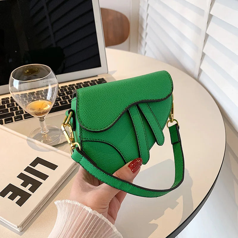 Fashion Children's Bags Ins Girls Niche Messenger Bag Retro Portable Saddle Bag Baby Kids Shoulder Bag Accessories Handbag BM092