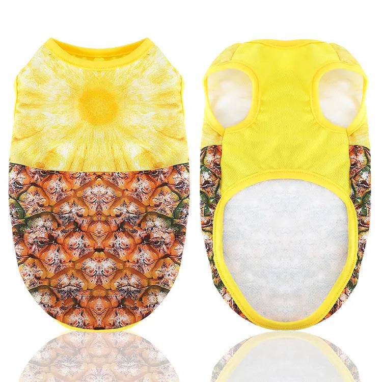 Pet Dog Clothes Cartoon Clothing Puppy Dogs Soft Vests Summer Shirt Casual T-Shirt for Small Pet Supplies