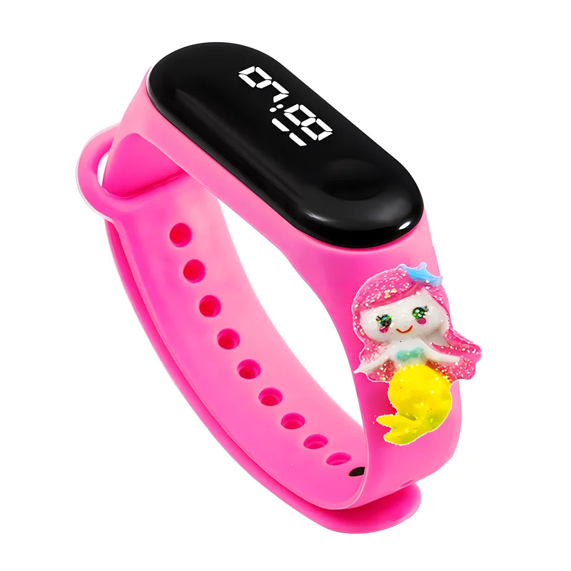 Fashion Children Watches For Boys Girls Electronic Bracelet Sports Touch LED Cartoon Doll Kids Watch Women Waterproof Clock