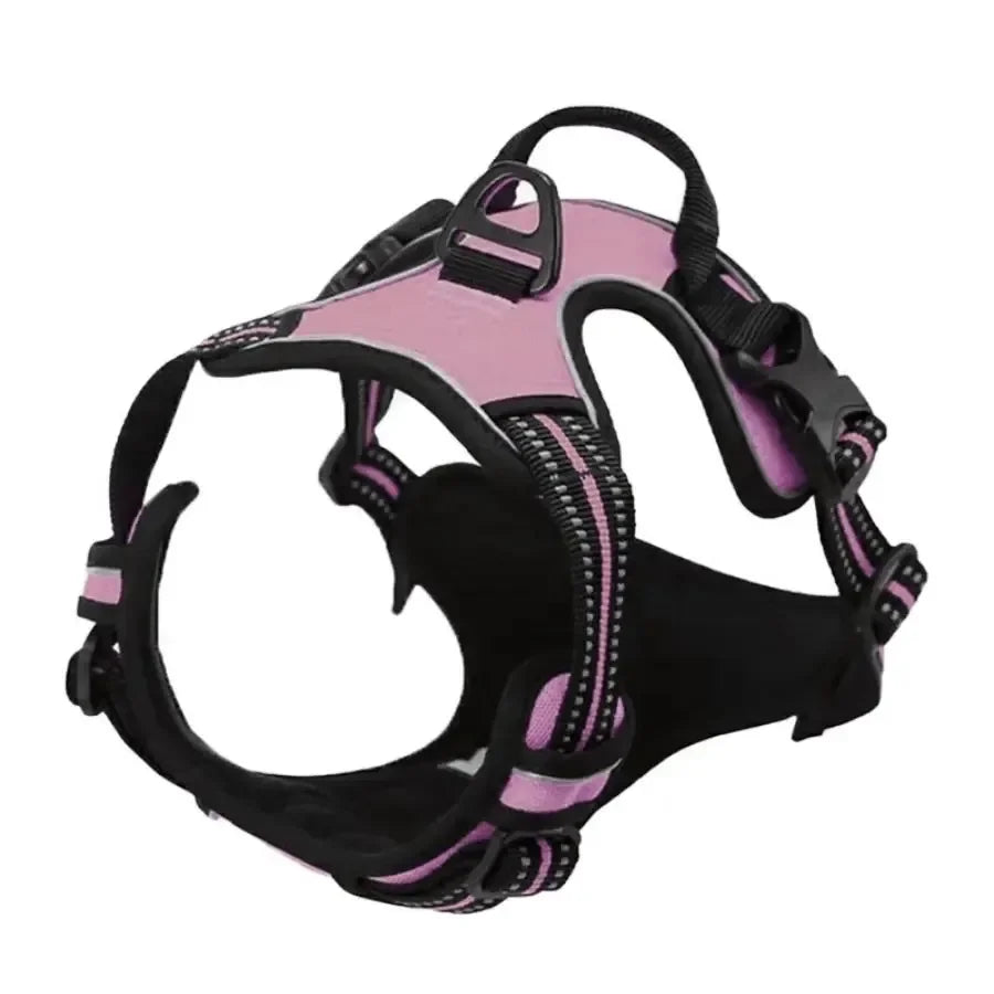 Dog Collars Harness Big Vests Leash Pet Shop Everything for Dogs Leather Puppy Accessories Medium Small Set SIZE L