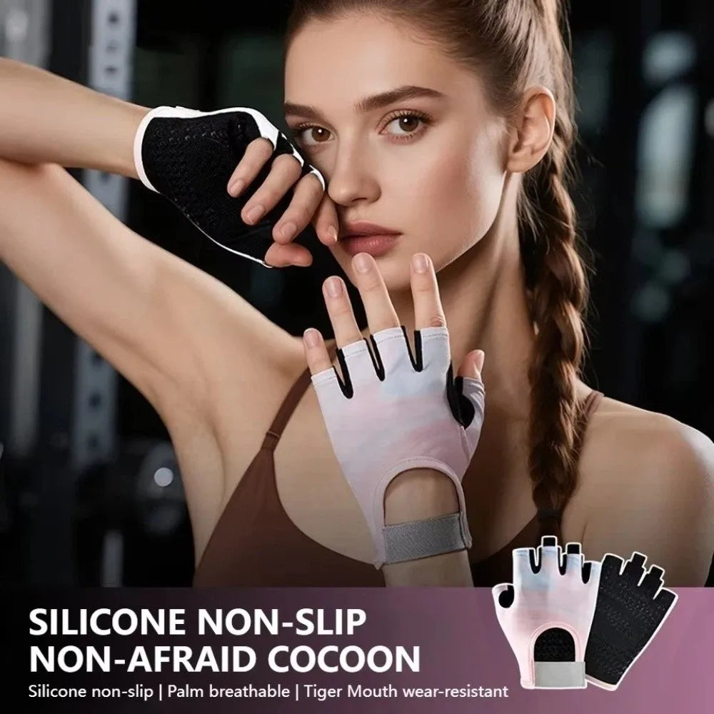 Workout Equipment Wear-resistant Sports Gloves Thickened Non-slip Cycling Gloves Training Exercise Fitness Gloves Men Women
