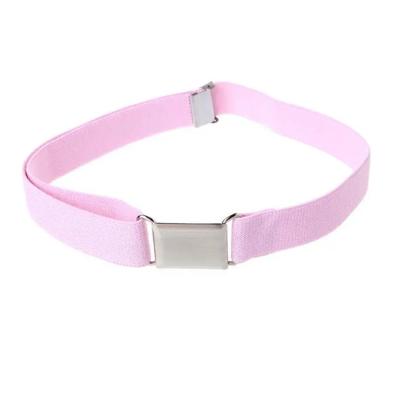 31BB Children Kids Color Unisex Canvas Belts Boys Girls Elastic Belt Adjustable