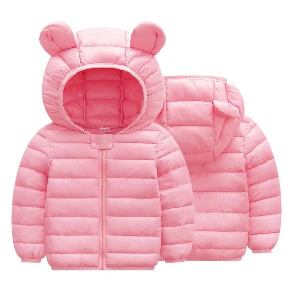 Fashion Lightweight Hooded Down Jackets Warm Casual Children Casual Clothing Kids Autumn Winter Outerwear for Boys and Girls