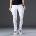 Spring Summer Men's White Jeans Fashion Skinny Stretch Casual Thin Denim Pants Comfortable Soft Cotton Male Korean Trousers