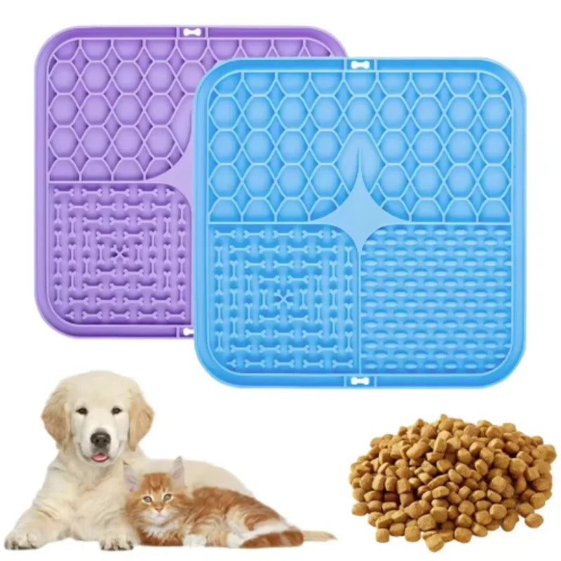 Pet Licking Silicone Pad Slow Feeding Machine Dog Food Board Dispersed Sucker Training Feeding Dog Pet Supplies Slow Food Bowl