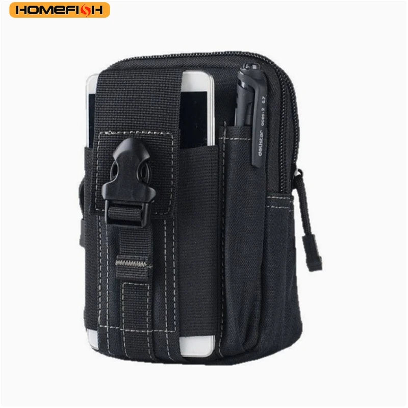 HOMEFISH Men's Waist Bag Jungle Camouflage Hanging Package Men Outdoor Sports Waist Bag Multifunctional Bags For Male