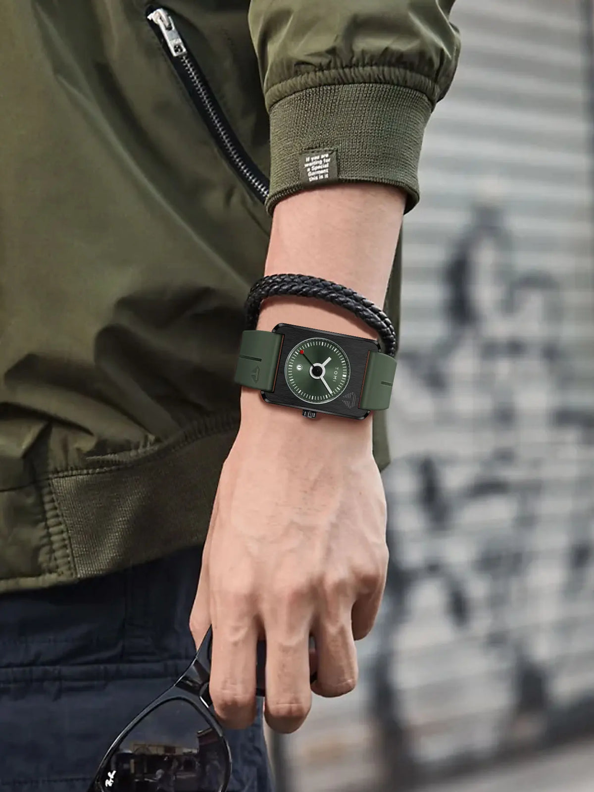 Men's fashion watches quartz watches square small dial wrist watches magnetic buckle watches simple leisure watches